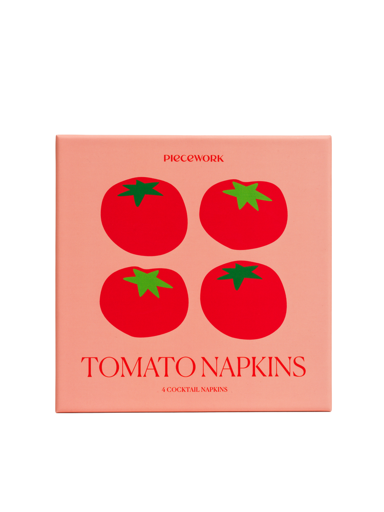 Tomato Cocktail Napkins, Set of 4