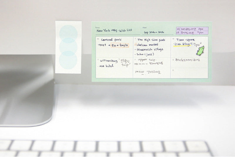 Archiving Sticky Memo - Weekly