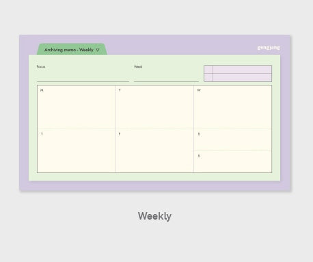 Archiving Sticky Memo - Weekly