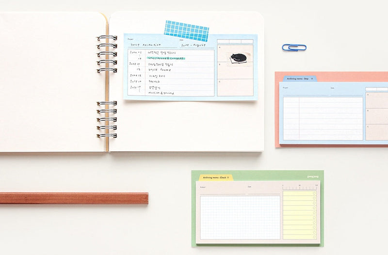 Archiving Sticky Memo - Step