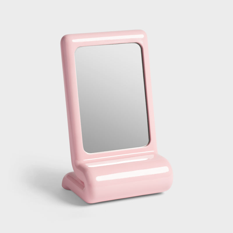 Whip Vanity Mirror in Pink