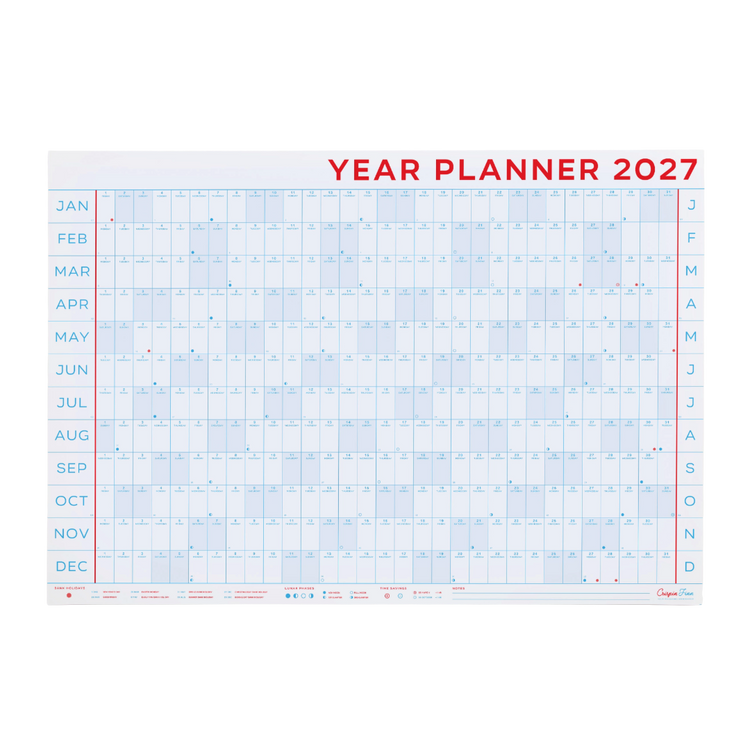 2027 Year Planner - Landscape