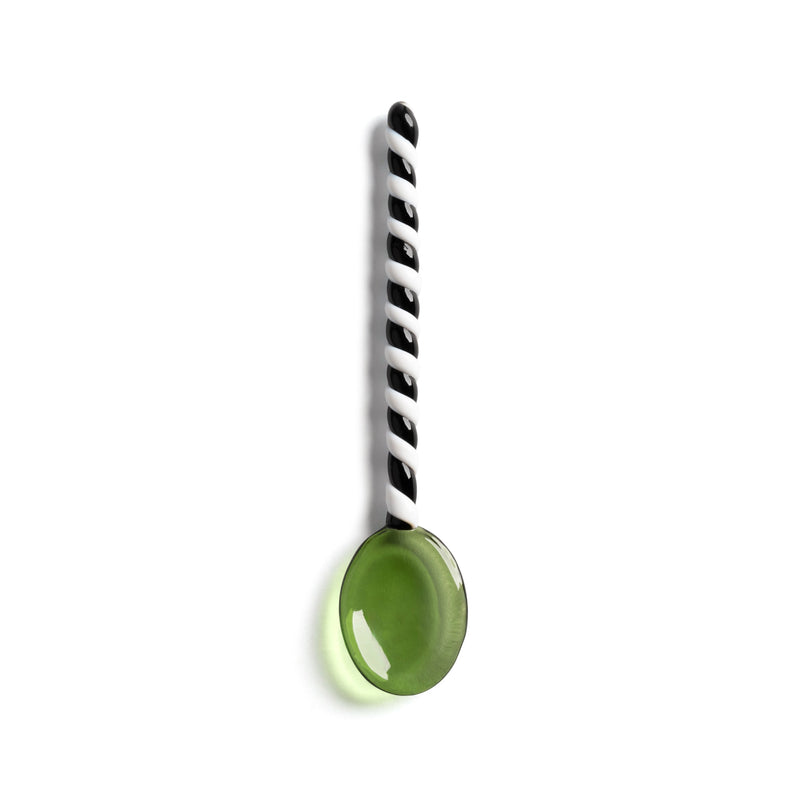 Spoon duet green set of 4