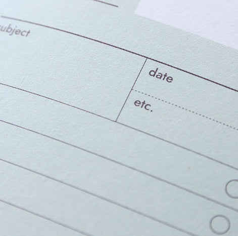 Archiving Memo Pad - Check