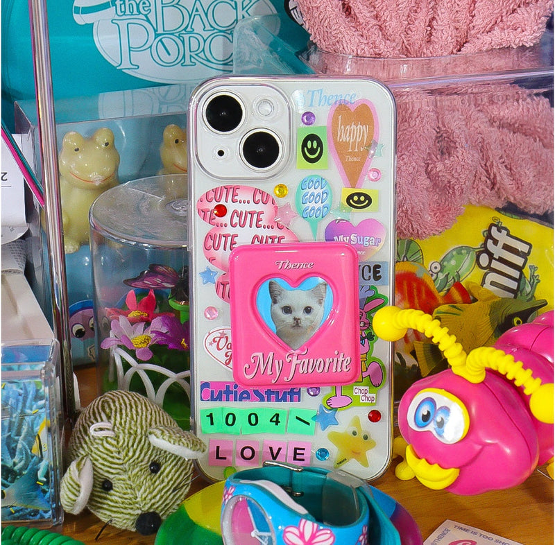 Square Photo Holder Phone Rest
