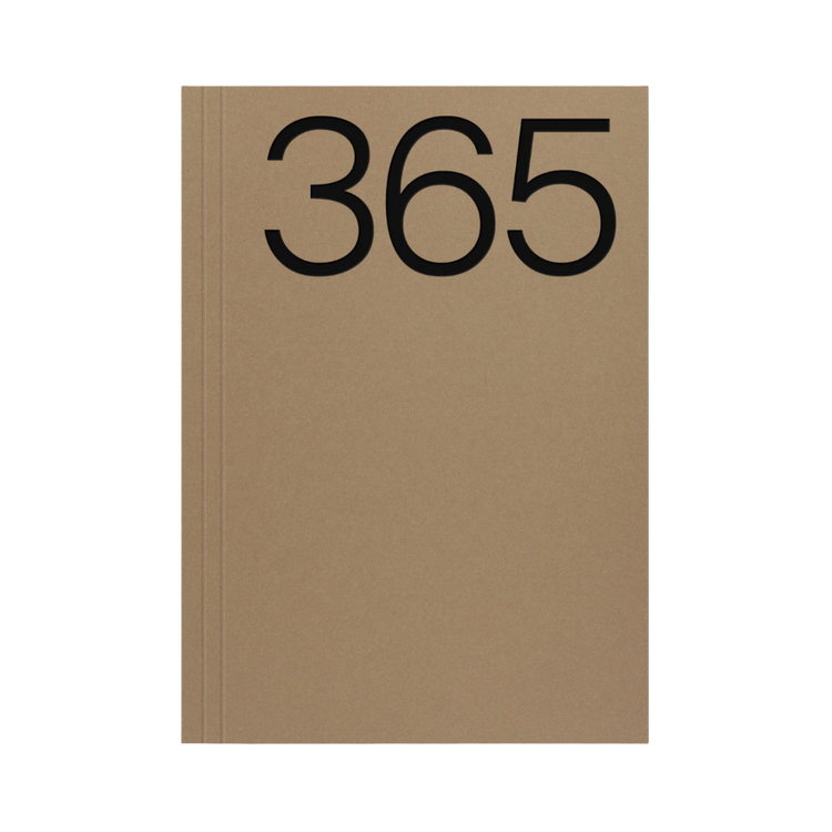 Brown A5 Lay Flat 365 Undated Planner