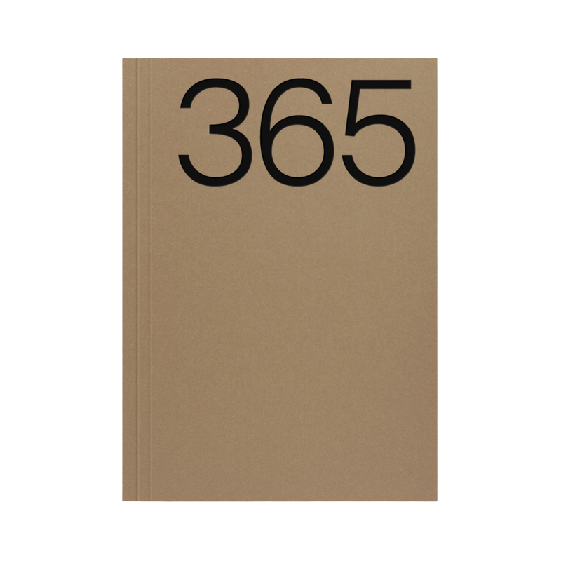 Brown A5 Lay Flat 365 Undated Planner