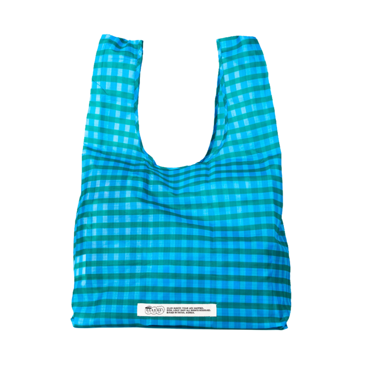 Oh Lolly Day Blue Gingham Shopper