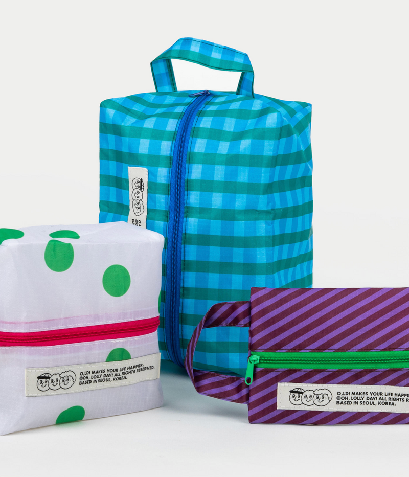 3 Brothers Patterned Pouch Trio