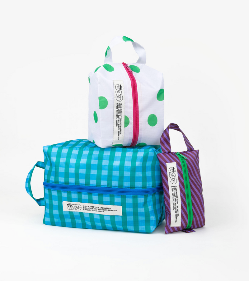 3 Brothers Patterned Pouch Trio