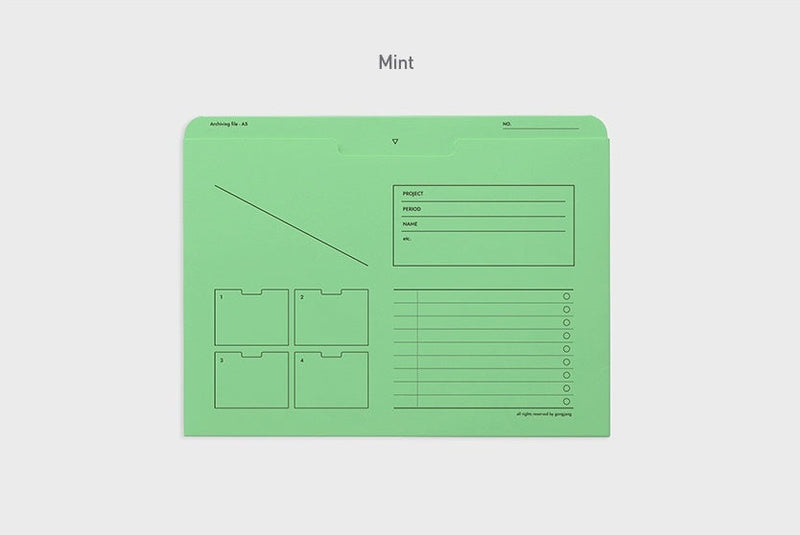 A4 Archiving File