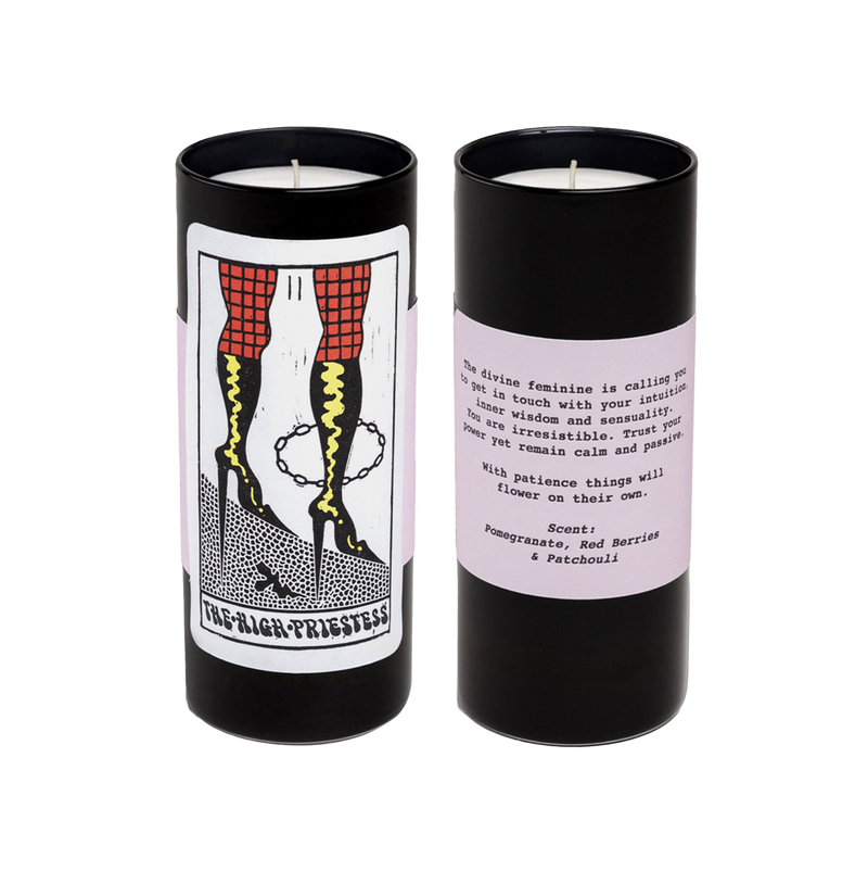 High Priestess Tarot Candle