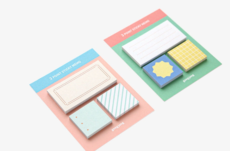 3 Point Sticky Memo