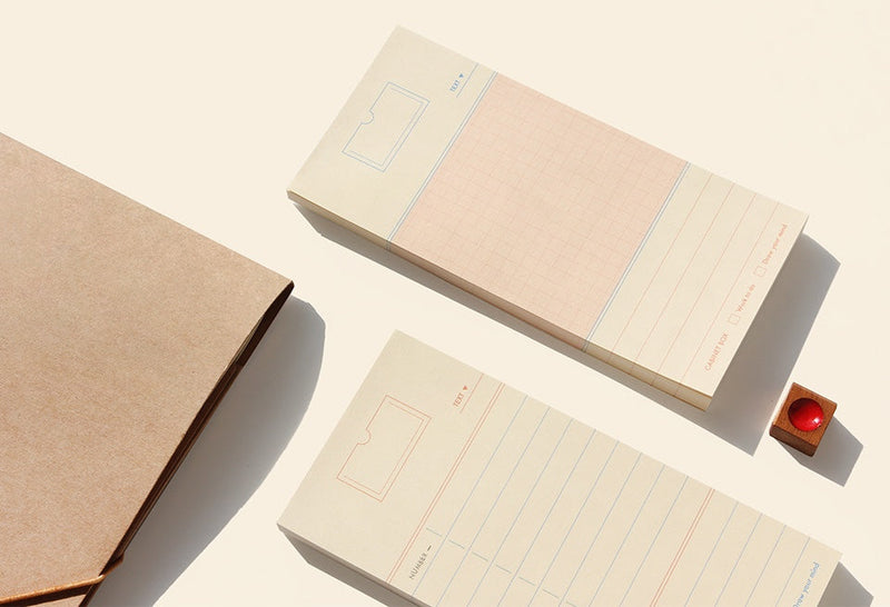 Cabinet Memo Pad - Butter Line