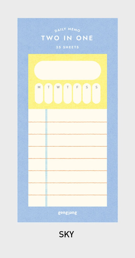 Two in One Sticky Memo - Daily