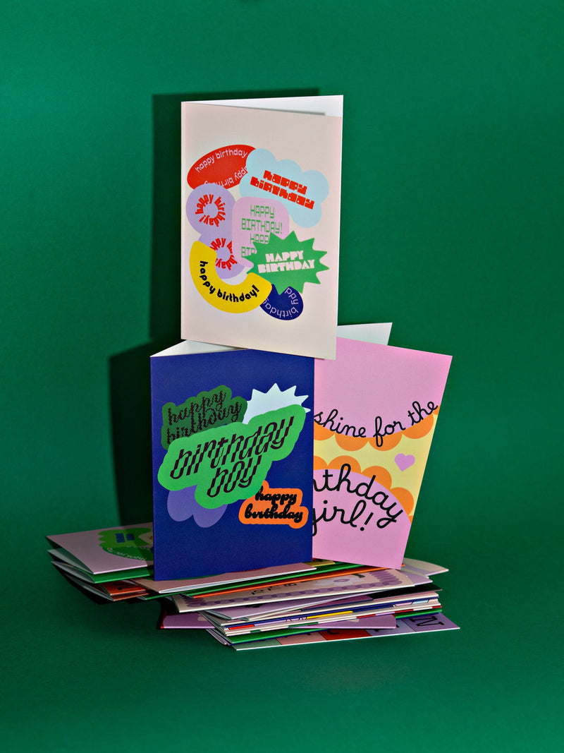 Good Thanks Paper - Shapes Birthday Card