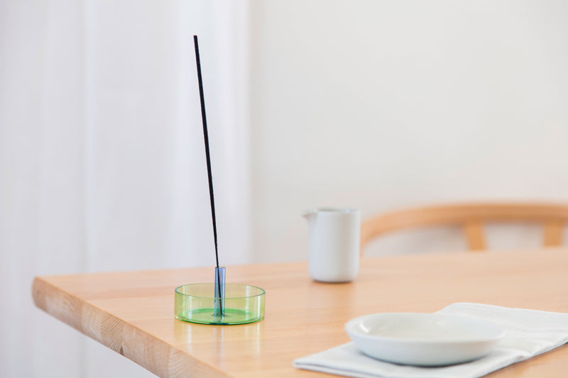 Duo Tone Glass Incense Holder