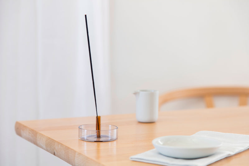 Duo Tone Glass Incense Holder