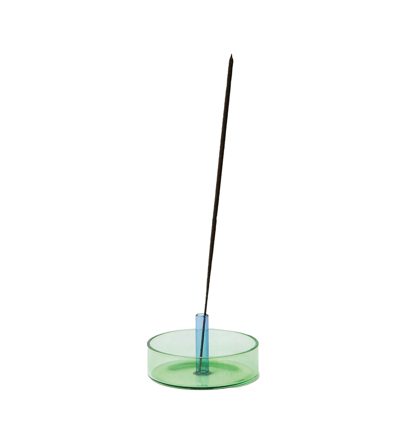 Duo Tone Glass Incense Holder