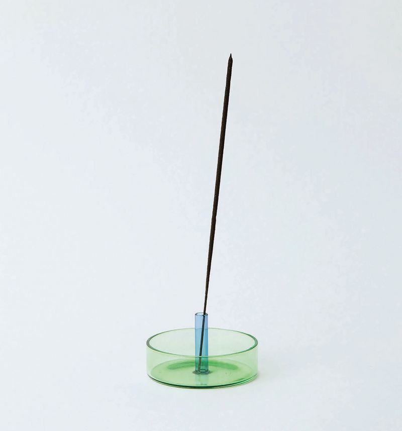 Duo Tone Glass Incense Holder