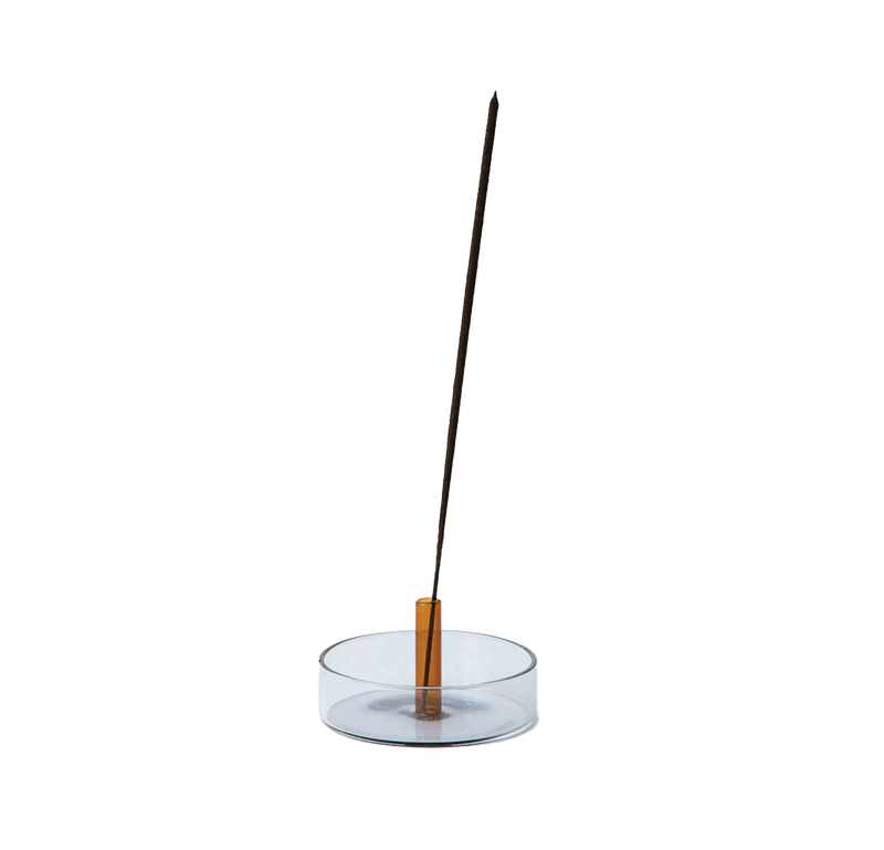 Duo Tone Glass Incense Holder