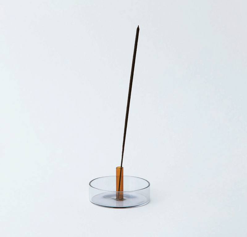 Duo Tone Glass Incense Holder