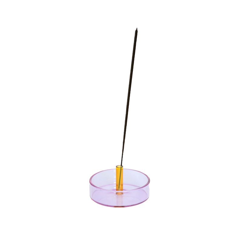 Duo Tone Glass Incense Holder