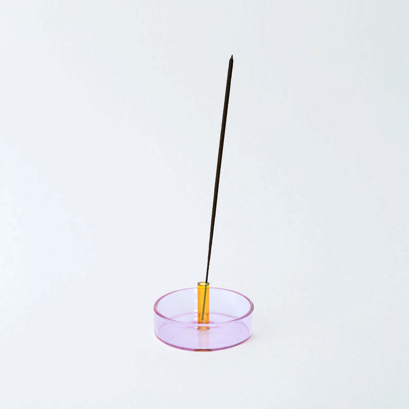 Duo Tone Glass Incense Holder