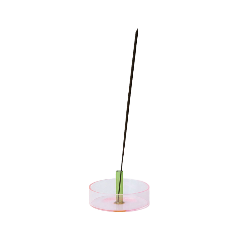 Duo Tone Glass Incense Holder