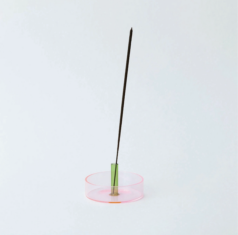 Duo Tone Glass Incense Holder