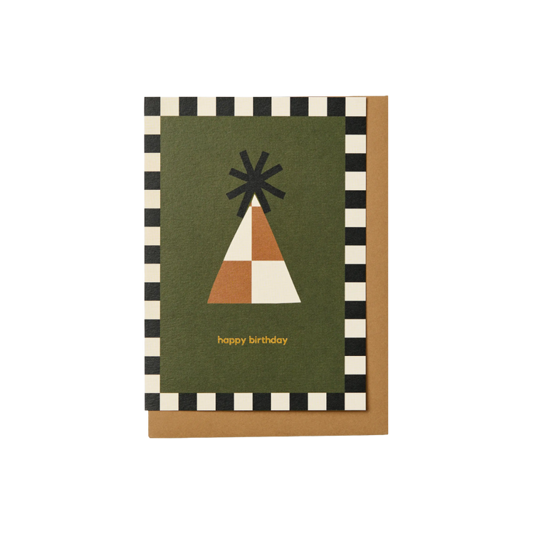 Happy Birthday Party Hat Card