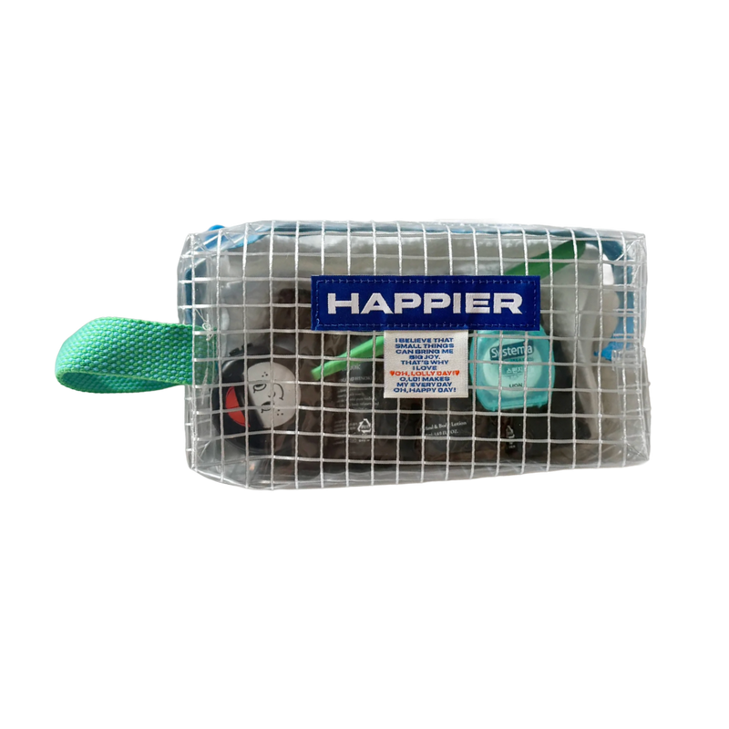 Happier Label Clear Brick Pouch