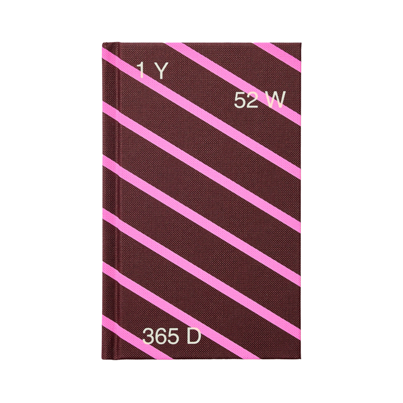 Striped Undated Diary