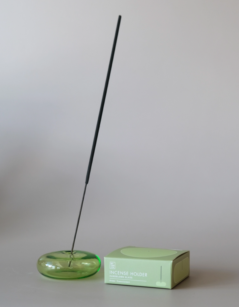 Bubble Incense Holder in Translucent Glass