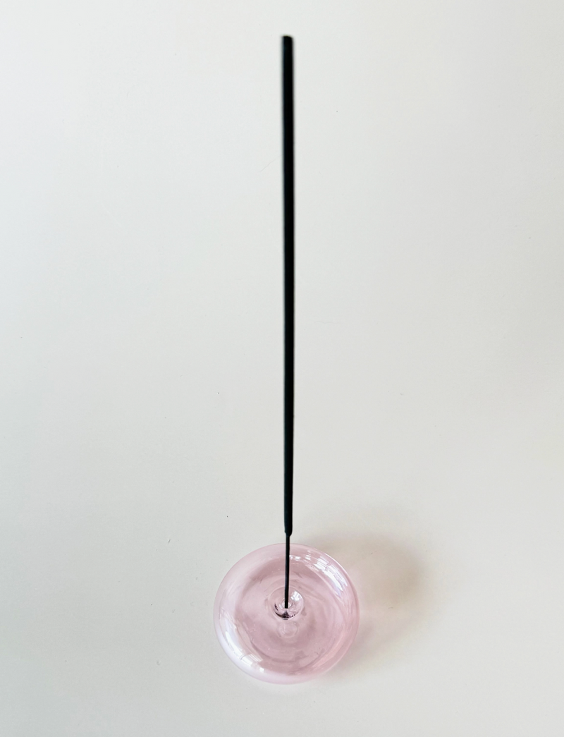 Bubble Incense Holder in Translucent Glass