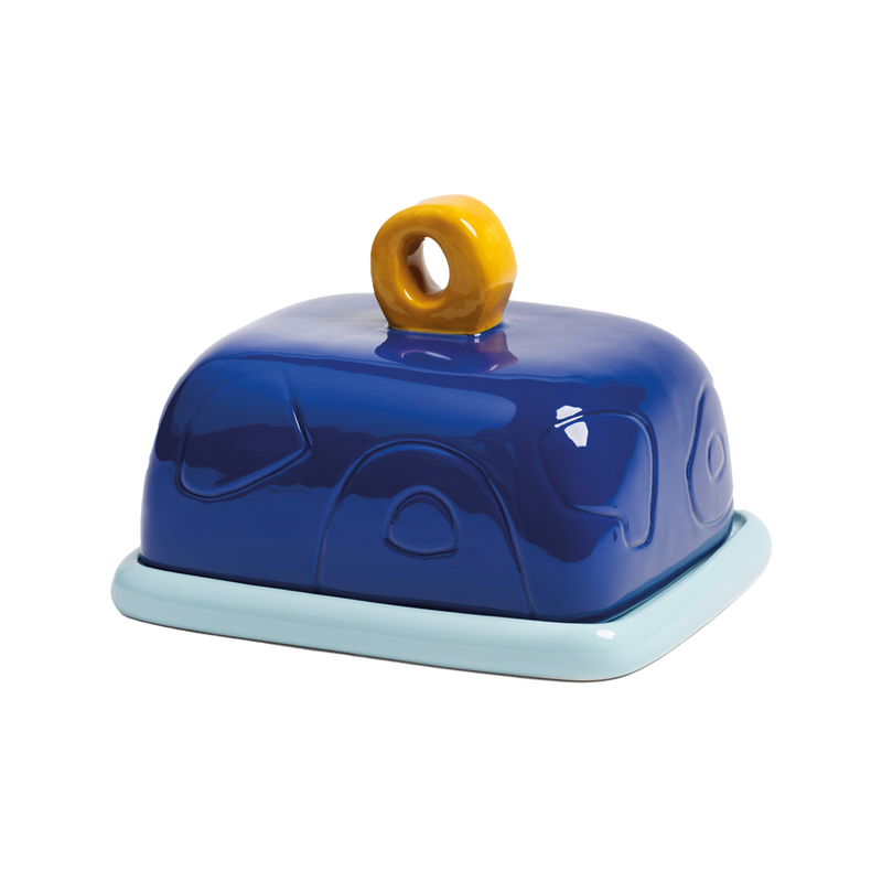 Butter Dish Sketch Blue