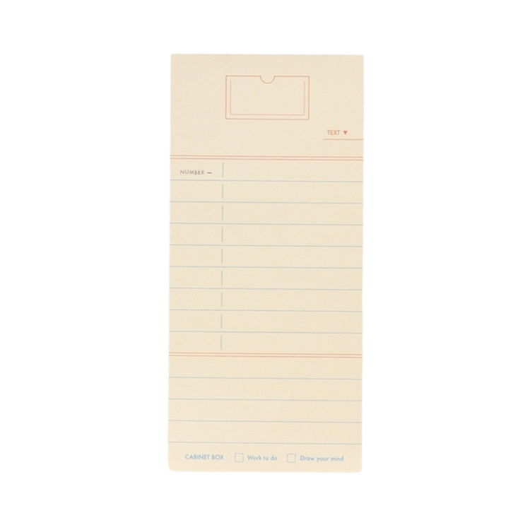 Cabinet Memo Pad - Butter Line