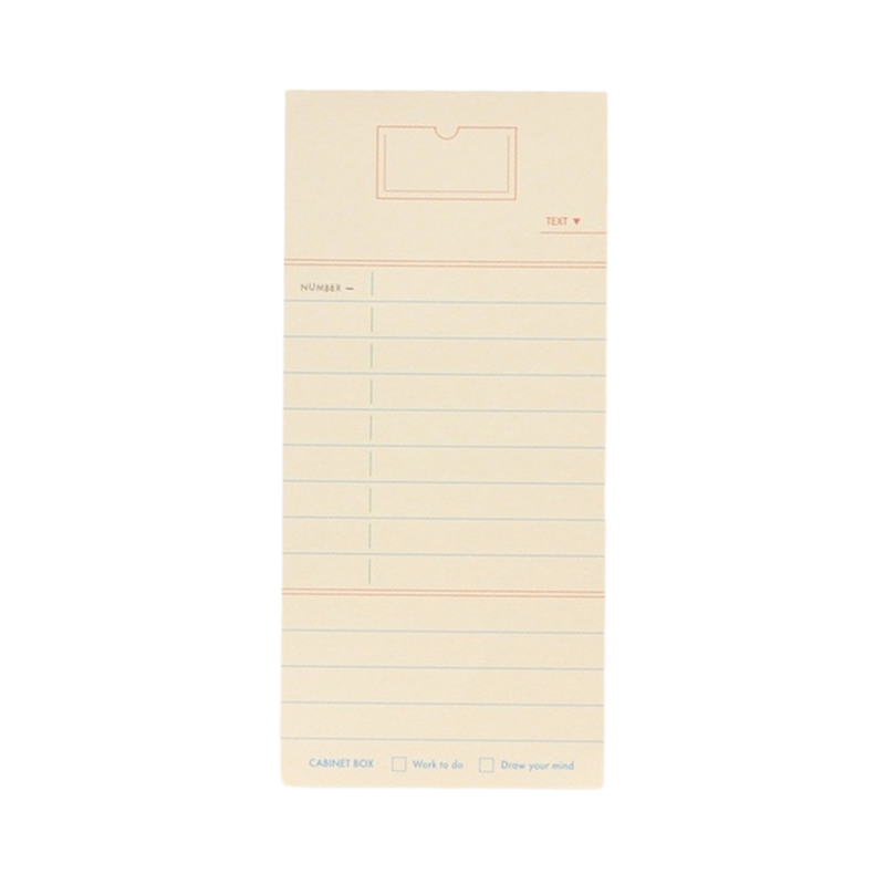 Cabinet Memo Pad - Butter Line