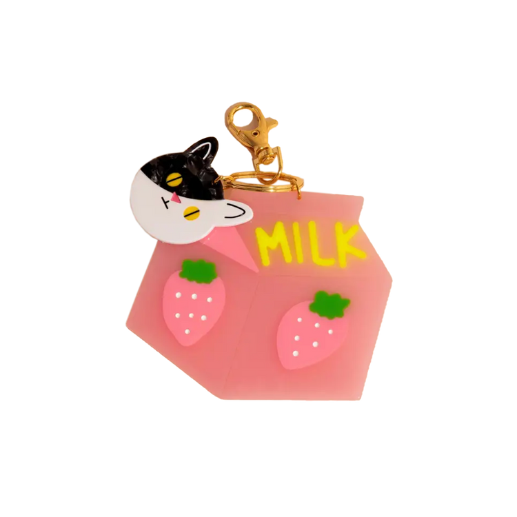 Cat Milk Bag Charm