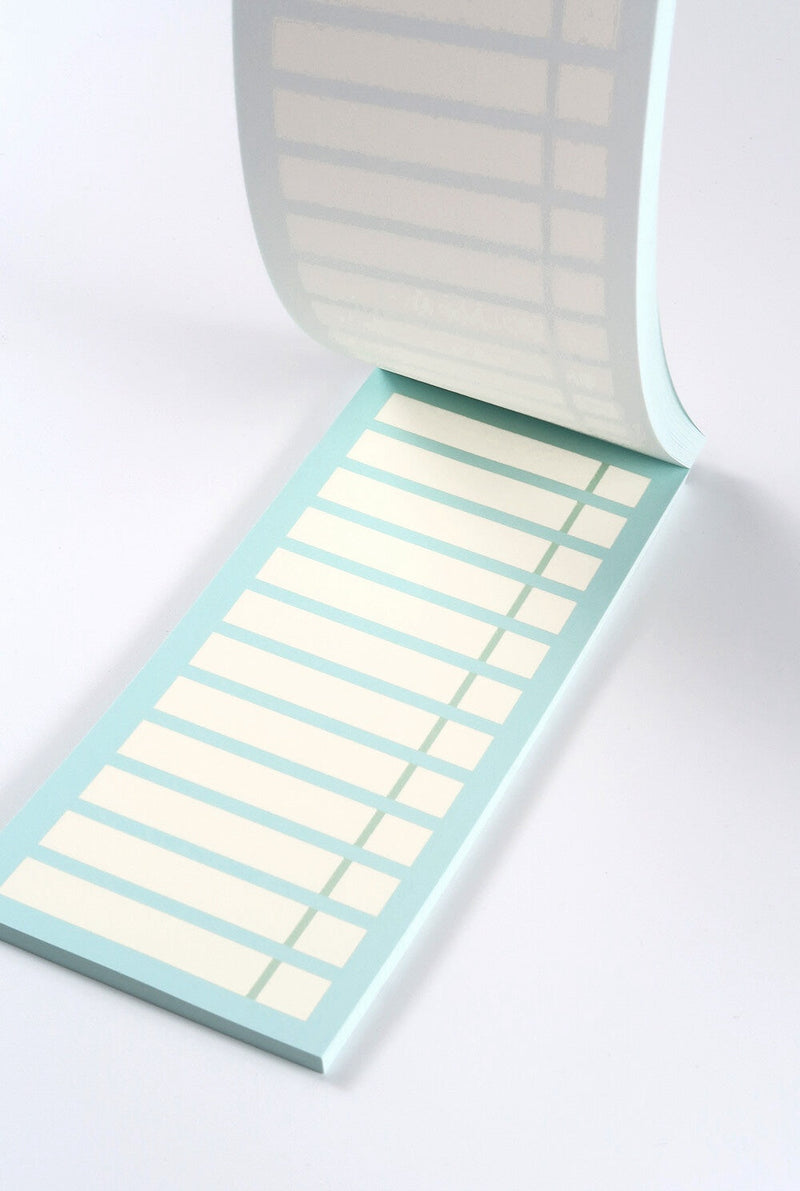 Check List Memo Pad in Mint Block