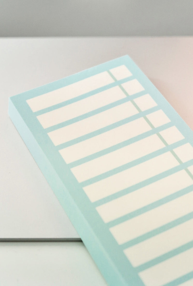 Check List Memo Pad in Mint Block