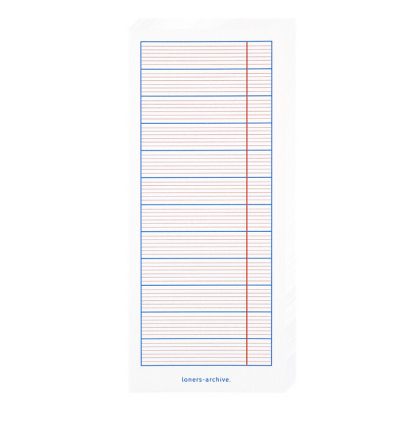 Check List Memo Pad in Navy