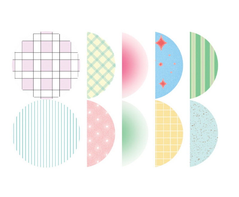 Circle Stickers Set