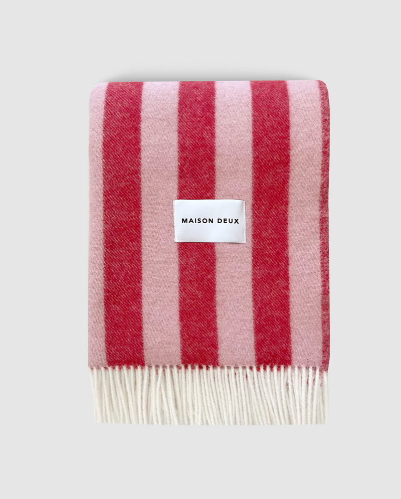Candy Wrap Blanket in Pink Cherry