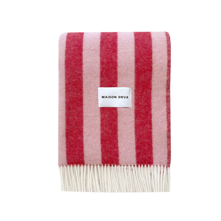Candy Wrap Blanket in Pink Cherry