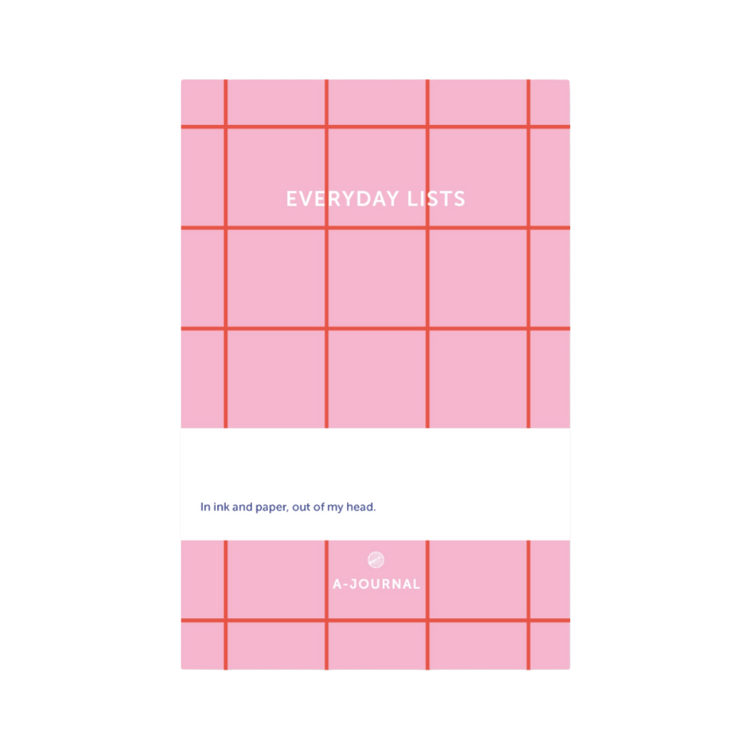 Everyday Lists Pink Checkered Notepad