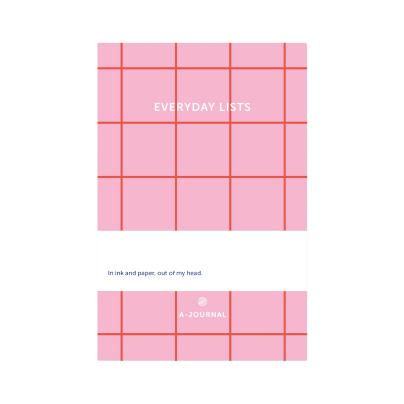 Listbloc Pink Checkered Notepad
