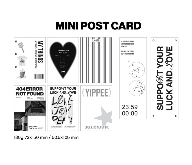 Piece of Mono Postcard & Sticker Pack