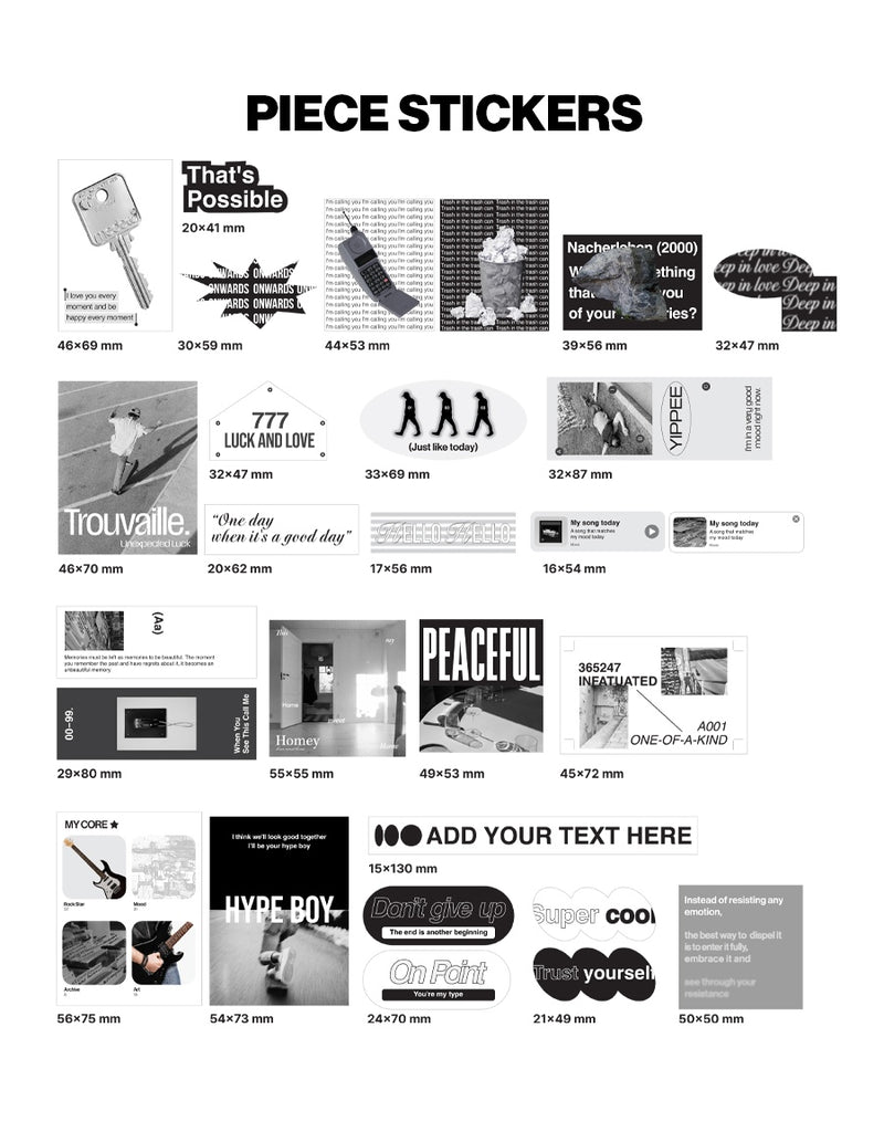 Piece of Mono Postcard & Sticker Pack