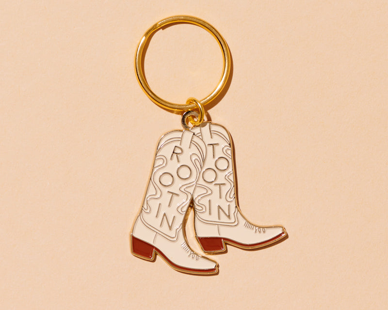 Cowboy Boots Keyring